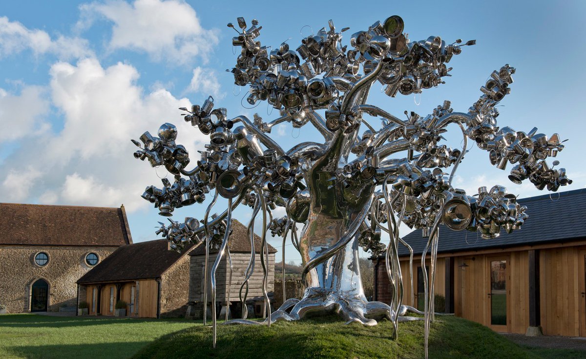 NEWSUBSTANCE's tweet image. Extraordinary installation by Indian artist #SubodhGupta @HauserWirth gallery in Somerset.. tinyurl.com/hcxrbjv