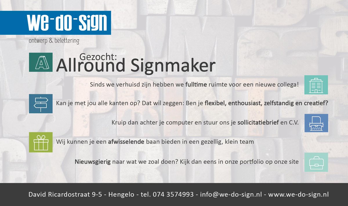 Vacature!