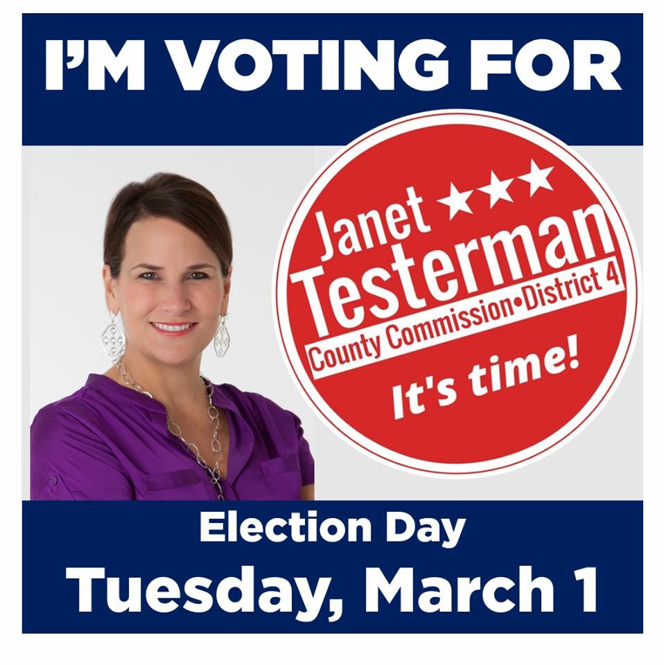 Retweet if you're supporting Janet in tomorrow's Republican Primary! #Janet4District4