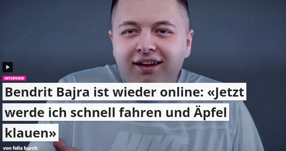 #Bendrit Bajra über seine #Facebook-Sperre: «Da steckt die #SVP dahinter.» Das Interview: wat.is/HgKeHBAAyEqCpo…