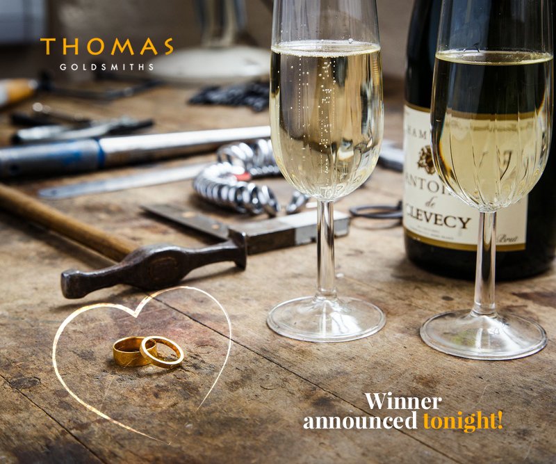 thomgoldsmiths's tweet photo. Winners revealed tonight! 💙
2nd prize: Wedding Ring Workshop for 1 lucky couple
Enter here: https://t.co/pXn1gaVmXe https://t.co/E5SmdNvvGE