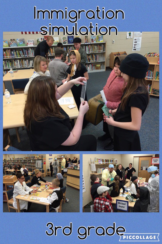 EbelingHssd's tweet image. 3rd grade Immigration simulation begins! Will I let them in? #comissioner