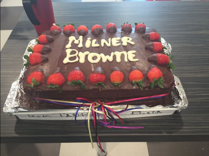 MilnerBrowne's tweet photo. Another #MilnerBrowne cake - this one from our Dublin HQ. The diet can wait for another week... #SAPB1 https://t.co/yGBlCXR8rv