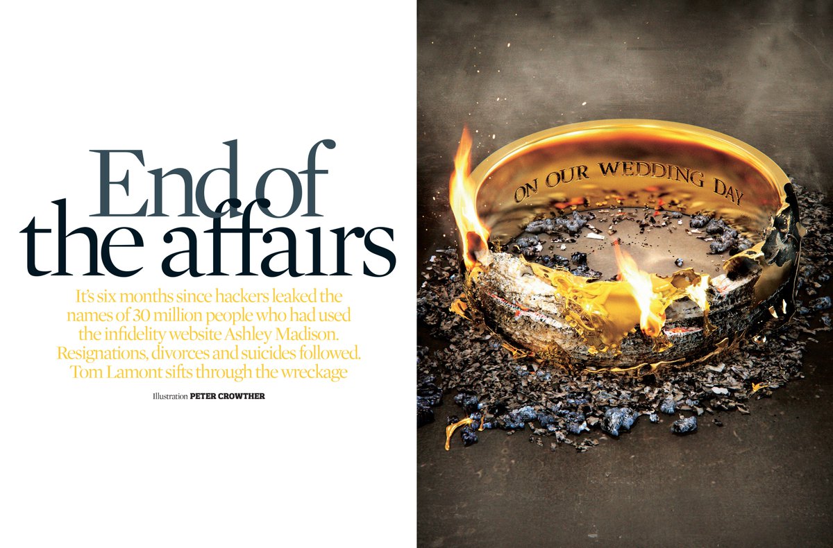 debutart's tweet image. End of the Affairs: #PeterCrowther's #3D masterpiece for @ObsMagazine on the aftermath of the #ashleymadisonhack