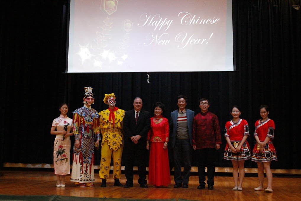 CatholicSchPres's tweet photo. Thanks to Confucius Institute students &amp; faculty @binghamtonu for performance @ Seton @SetonCCHS @CatholicSchools https://t.co/RuFNzGGWrd