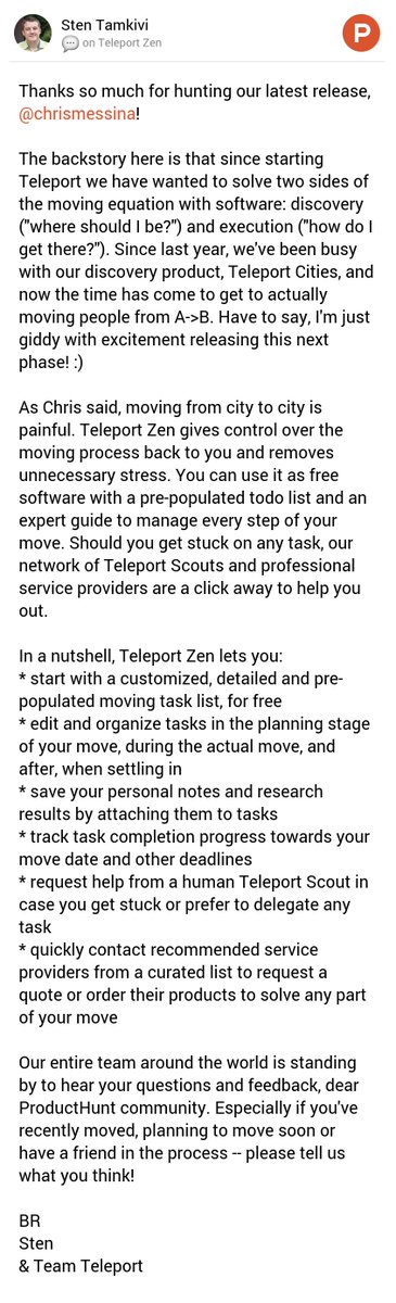 seikatsu's tweet image. My thoughts on Teleport Zen on @ProductHunt cc @chrismessina producthunt.com/tech/teleport-…