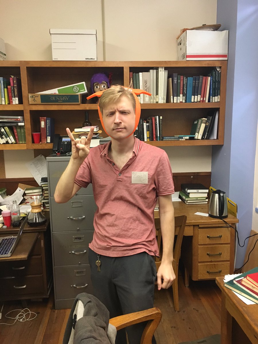 Grad student Zach Leh is ready to greet our prospectives #HookEm