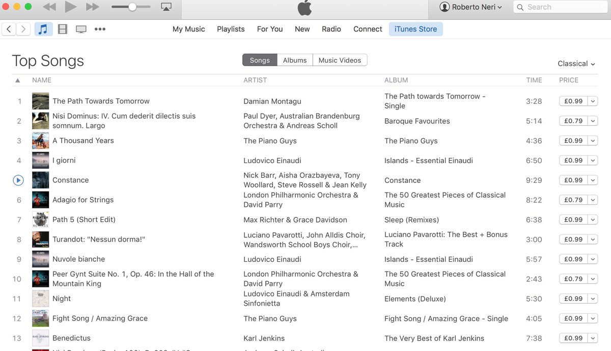 DwntwnMusicPub's tweet photo. Spotted. Damian Montagu's "The Path Towards Tomorrow" is No.1 on the iTunes classical singles chart in the UK. https://t.co/CuNzuZF2j7