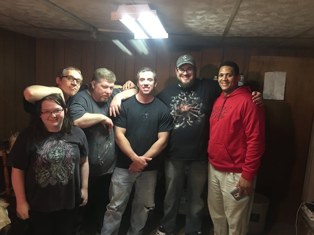 backroadmovie's tweet photo. the minds behind @backroadmovie #RedneckStyle #StayScared #HorrorMovie #Coming2018 #LifeCast #SicknTwisted #Effects https://t.co/99Alvb8wam