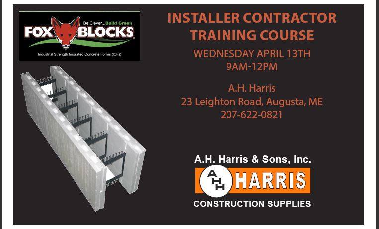 A_H_Harris's tweet image. In case you missed it: Join us for upcoming #FoxBlock training! The first session is April 13th in Augusta, Maine!