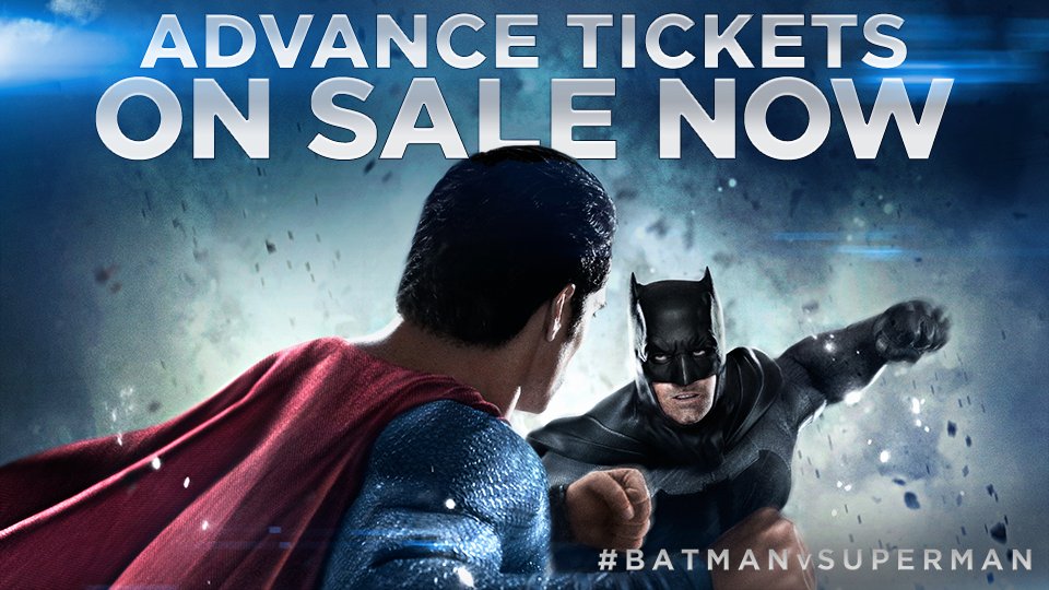 BatmanvSuperman's tweet photo. Two forces collide. Get advance tickets for #BatmanvSuperman now: https://t.co/yPqzql8reW https://t.co/s7XpneBbrB