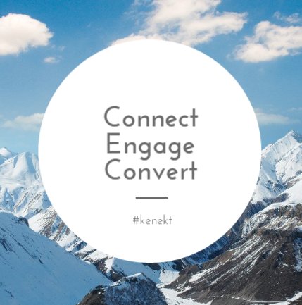 #ConnectEngageConvert. It's what we do. It's who we are. #kenekt ow.ly/YMVEt