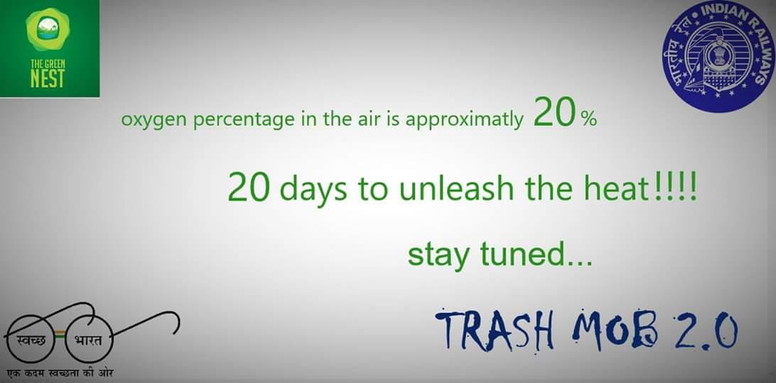gowthamreddyth1's tweet photo. #TRASHMOB2.0 #GoGreen #TGN #awareness #SwachhBharat #Chennai #Centralstation #Indianrailways #20daystogo#stayturned https://t.co/d5uNocKL2t