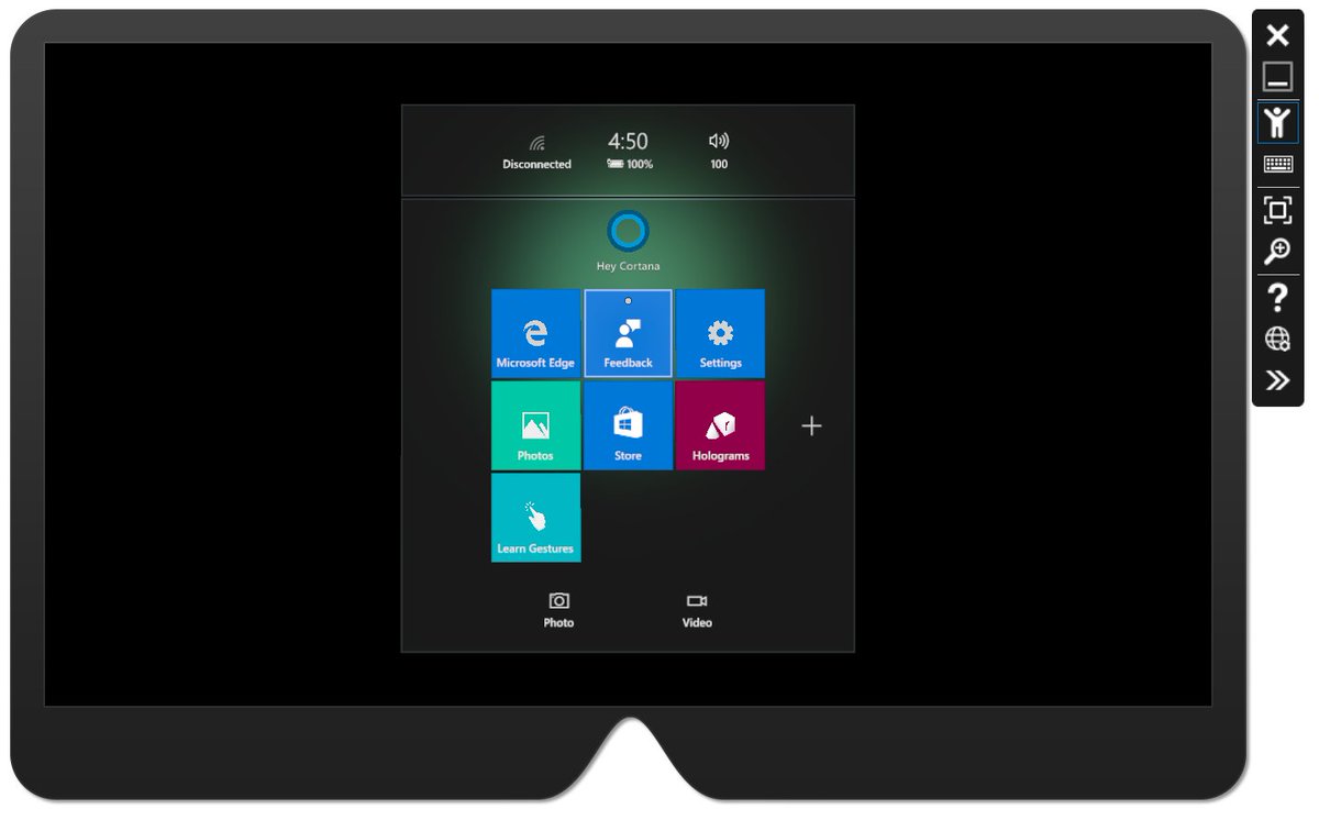 HoloLensDevs's tweet photo. .  @gsantopaolo #hololensemulator https://t.co/ELSDwaKYW8