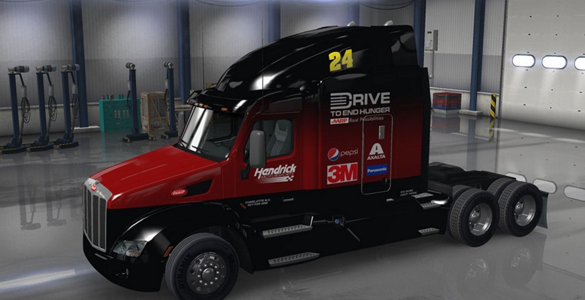 ats1mods's tweet photo. Peterbilt 579 Jeff Gordon 2015 Hauler Skin v 2.0 download LINK : https://t.co/Mrw5mDM4K2 https://t.co/i2Os1Jm1pj