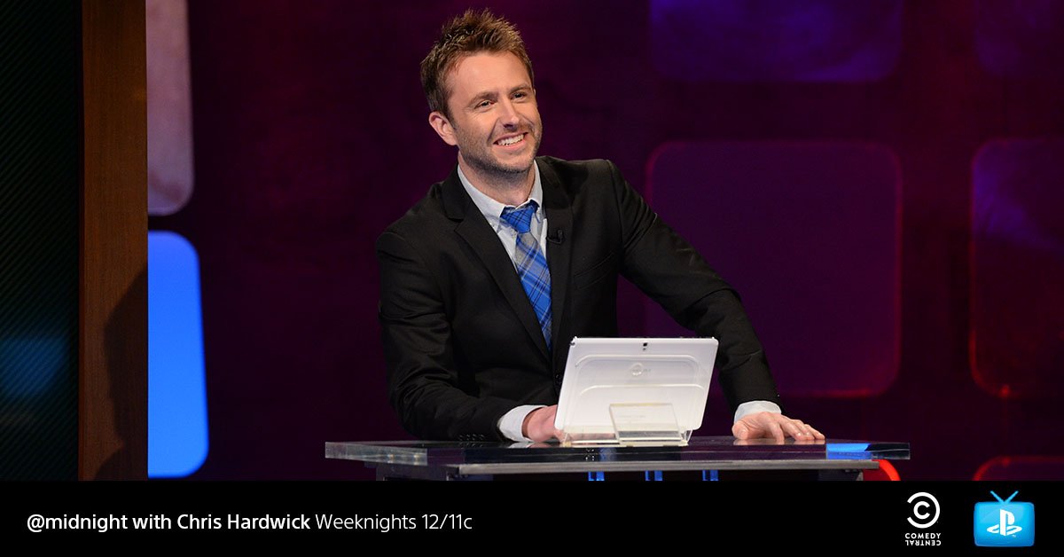 PlayStation's tweet image. Who will win all the POINTS?! Find out on Comedy Central's @midnight. #LiveonPSVue bit.ly/20ZXSFh