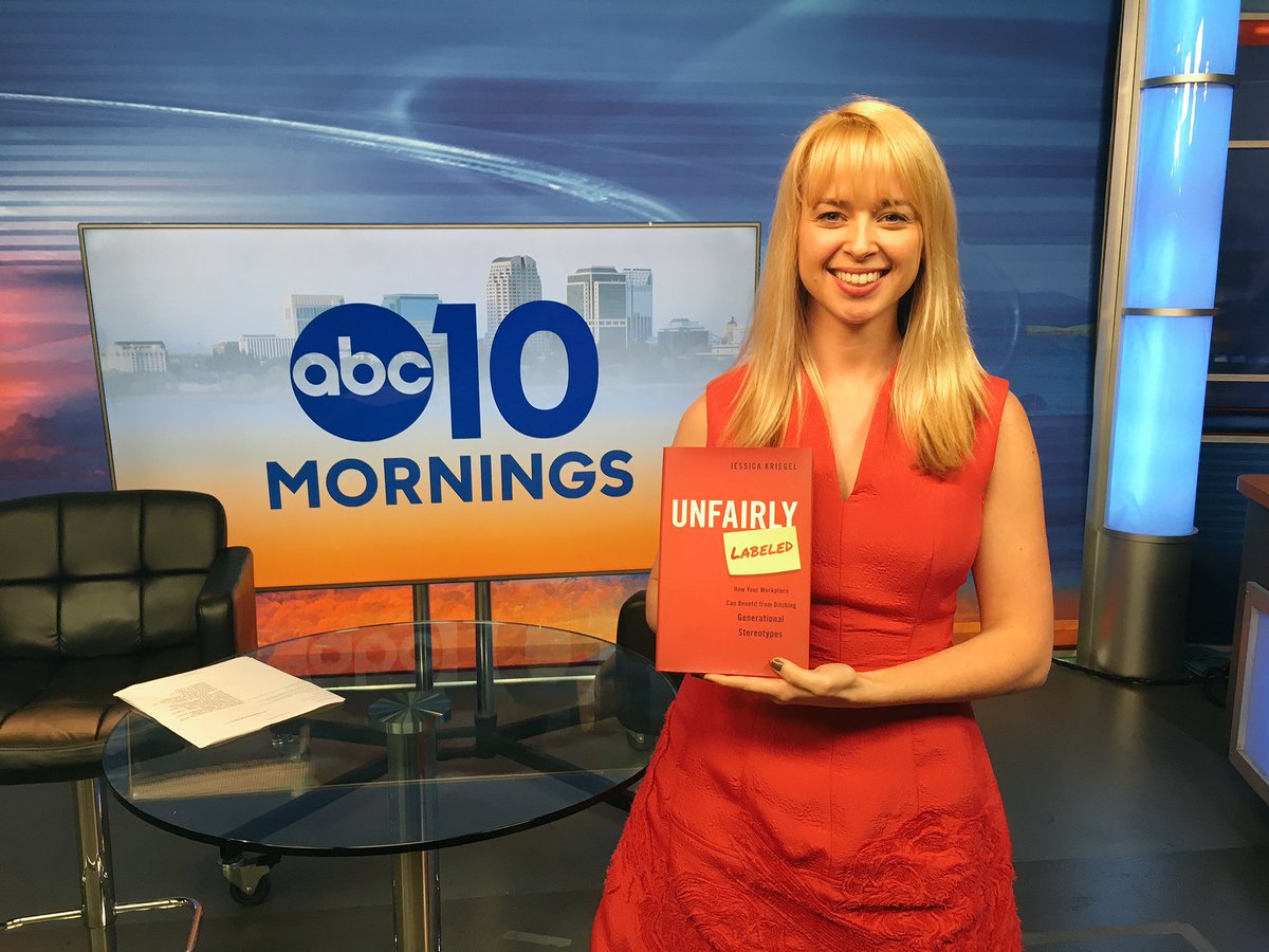 DinaKupfer's tweet photo. Sacramento author Jessica Kriegel's book 'Unfairly Labeled' is out today on Amazon! @ABC10 #generationalstereotypes https://t.co/6yPbUE1N8l