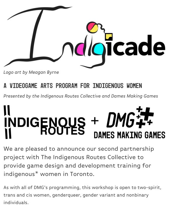 1stNationsDrum's tweet photo. #INDIGICADE2016 #Indigenous #VideoGame design #DamesMakingGames @DMGToronto Apply by MARCH 7 https://t.co/EqBaRasKLI https://t.co/A5j6sWFqkD