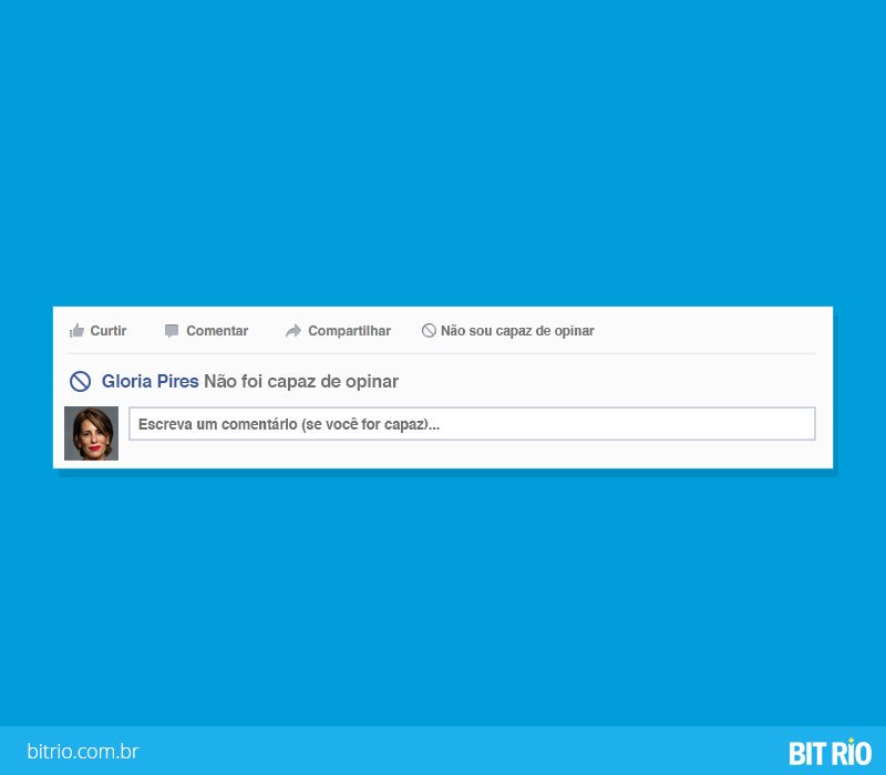 agBitRio's tweet photo. Depois do Oscar ontem, fica a nossa sugestão de mais um botão pro Zuckerberg 😁 #BitRio #GloriaPires #SocialMedia https://t.co/DScgTEXEzy