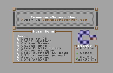 CommodoreServer's tweet image. New CSMenu - Navigate features of CommodoreServer -  commodoreserver.com/BlogEntryView.… #c64 #commodore