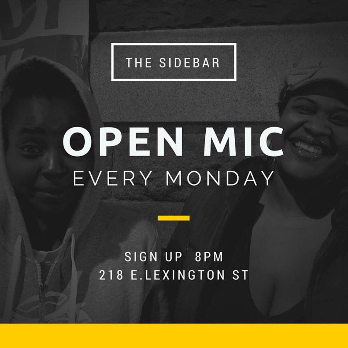 DarkMarkrules's tweet photo. Open mic tonight @Sidebar https://t.co/POcNtKXsxd