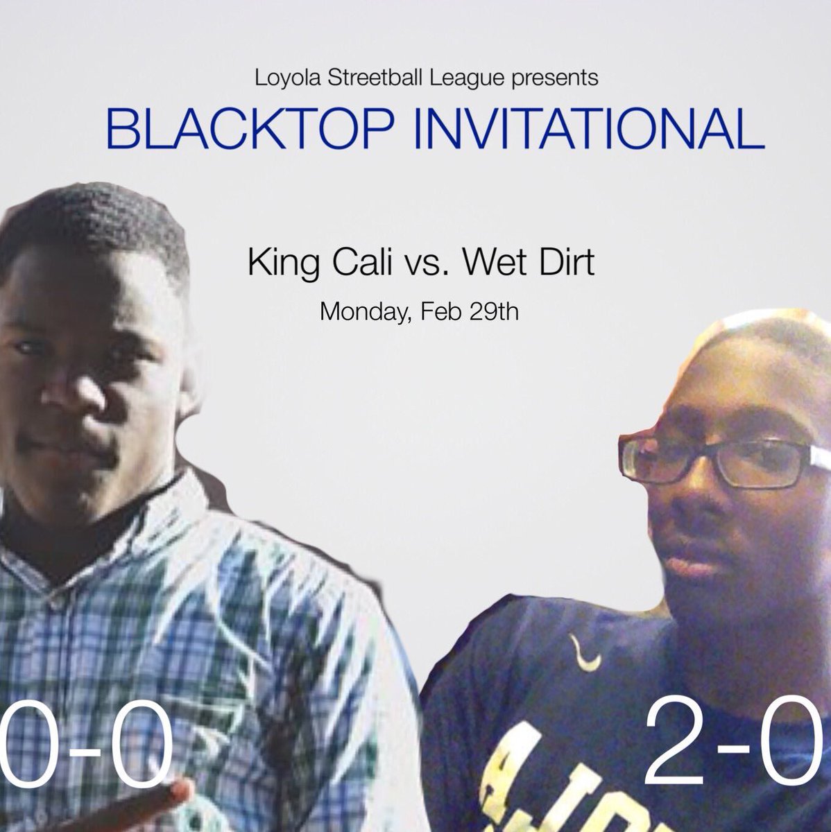 Are y'all ready, today at lunch at the black top. #loyolastreetball