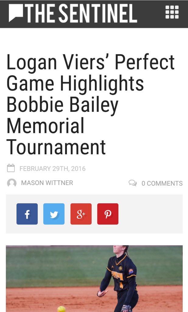 mason_wittner's tweet image. Logan Viers’ Perfect Game Highlights Bobbie Bailey Memorial Tournament ksusentinel.com/2016/02/29/log…