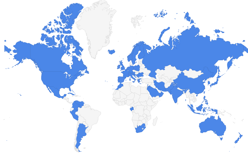 IshismsWorld's tweet photo. Look at this map of all participating countries for the @twitrartexhibit, @DavidSandum  Amazing!! https://t.co/CYHw9hc7IM