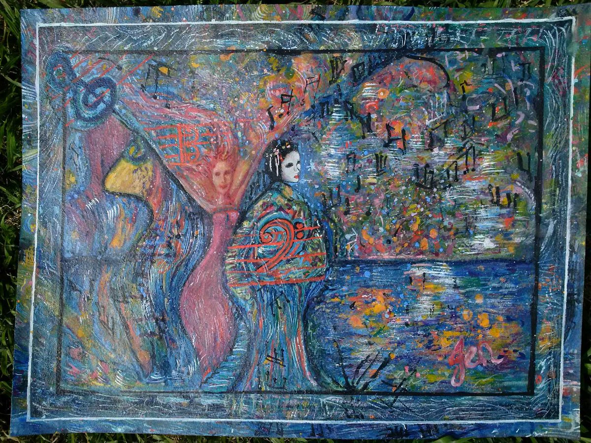 jensvisualcandy's tweet image. #SaviorDanceSong new #VisualCandy in 2016. 12x16 Arches #watercolour cold pressd 140lb #mUsicMuses