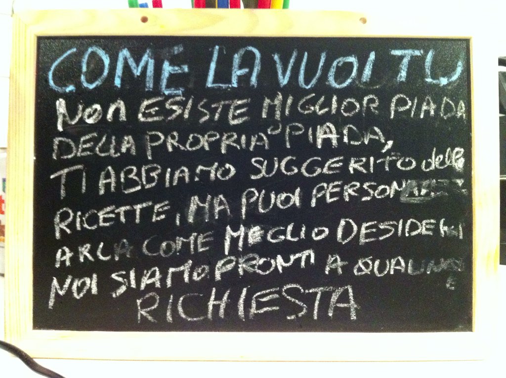 #la bottega della piada milano