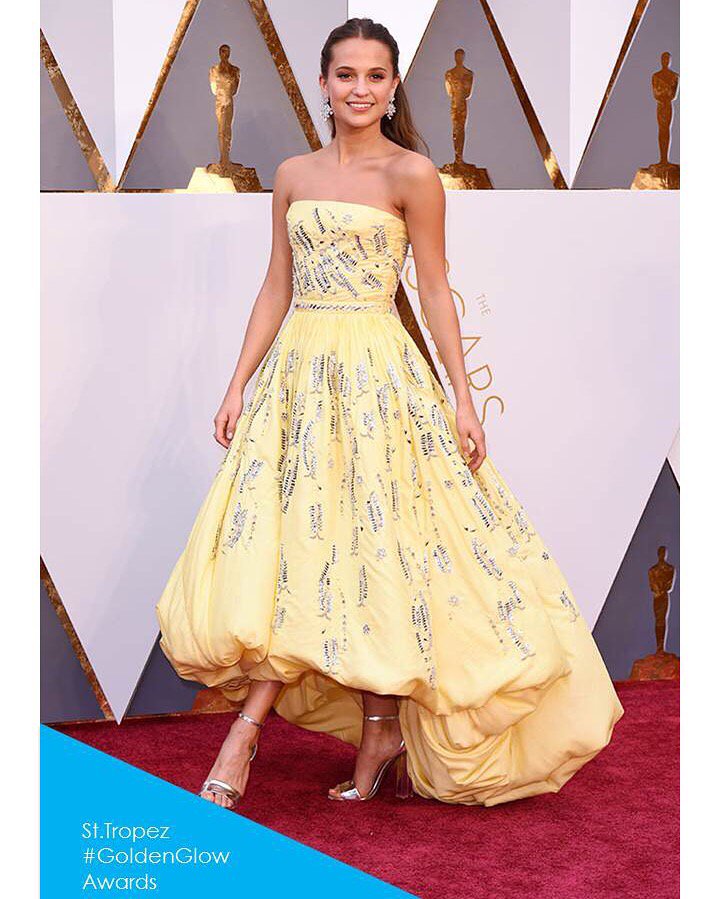 Alicia vikander top yellow dress