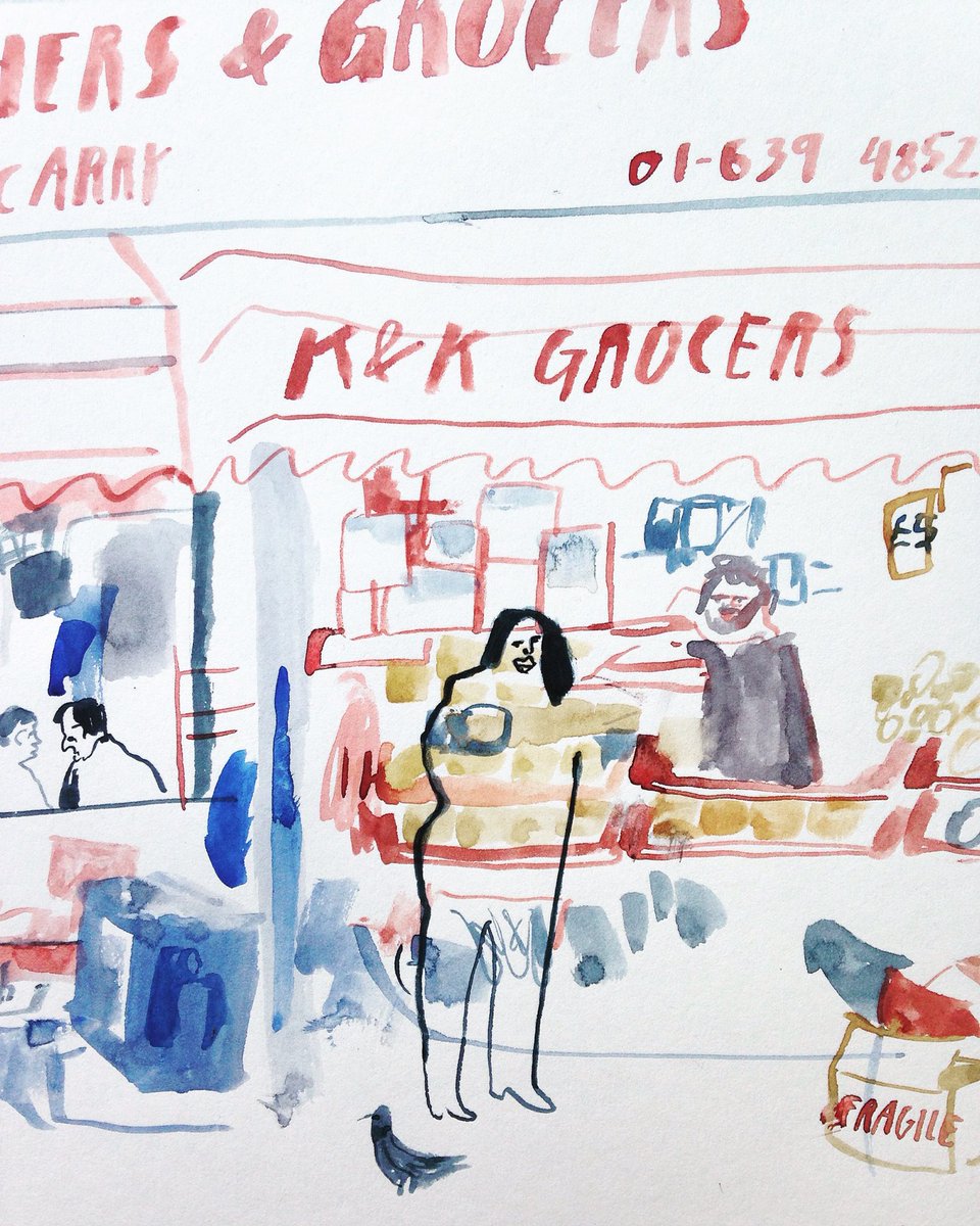 On the spot drawing in Peckham. #drawing #reportage #illustration