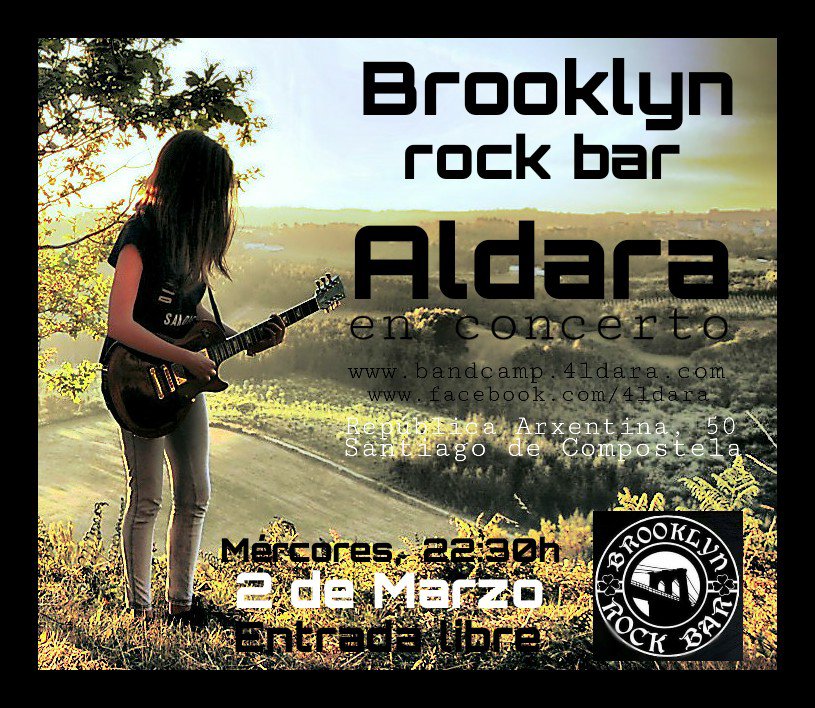 Esta semana #Concierto de <a href="/4ldara/">Λl</a> en #Santiago
Brooklyn Rock Bar
Más info en #everplan  ...
 ow.ly/YT2Uw