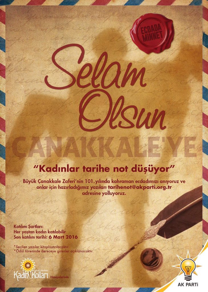 AK Parti Sancaktepe (@ak_sancaktepe) on Twitter photo Atalara saygı duymak ahde vefadır! Selam olsun Çanakkale'ye #KadınlarTariheNotDüşüyor <a href="/Akkadinistanbul/">AK Kadın İstanbul</a> Atalara saygı duymak ahde vefadır! Selam olsun Çanakkale'ye #KadınlarTariheNotDüşüyor <a href="/Akkadinistanbul/">AK Kadın İstanbul</a>