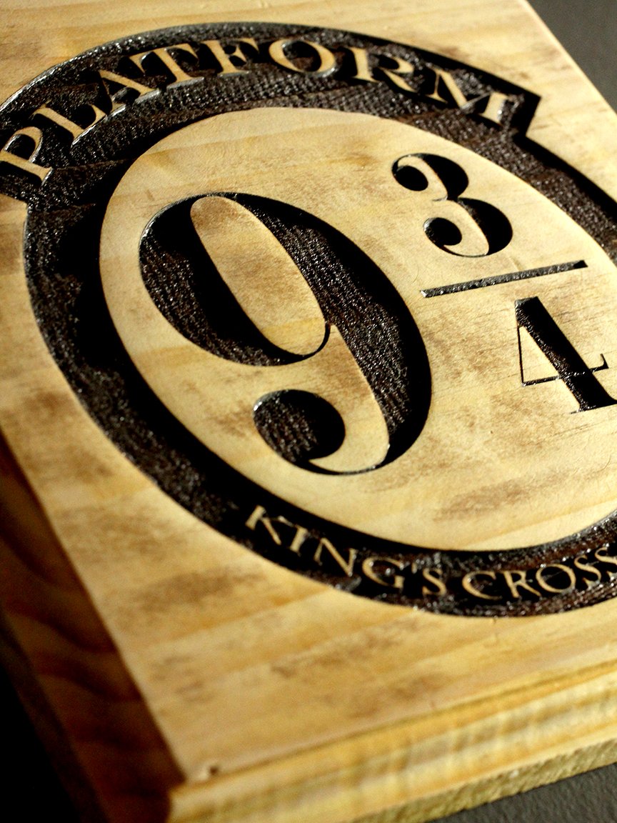 Just created a #harry #potter rustic sign. Really had fun making this one. #potterhead etsy.me/1p3PbO6