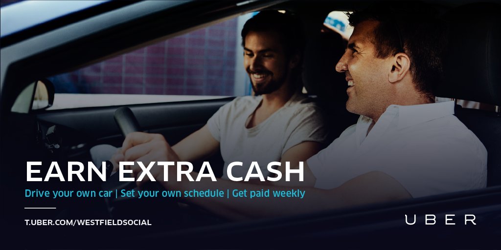 WestfieldCulver's tweet photo. Big plans for 2016? Drive with Uber to make some extra cash.
[https://t.co/RCLAznWVbU] https://t.co/v8F8ixLmFd