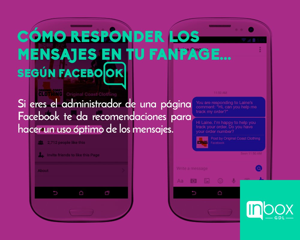 InboxGDL's tweet photo. #InboxNews ▪ Facebook actualiza su guía para la mensajería en las páginas ▫

➡ https://t.co/yujK4382Dj ⬅ https://t.co/Te8fc52sJ8