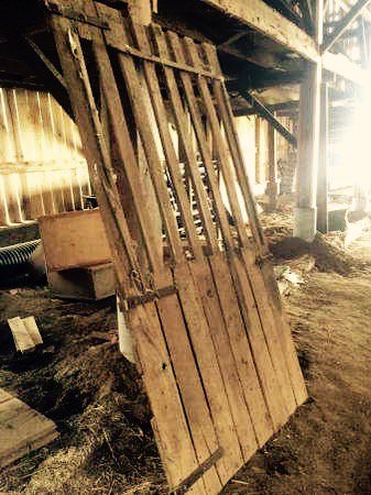 4ft by 7ft oak horse stall doors.  $100 each or $200 each finished.  Call/text Steve at 502-741-4511.