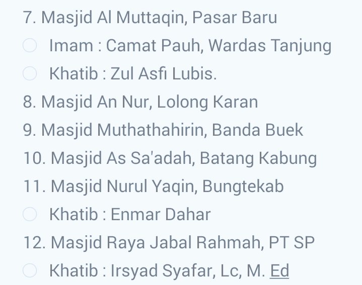 provinsiSUMBAR's tweet photo. Beberapa tempat di Padang yang akan laksanakan Sholat Gerhana 9 Maret https://t.co/apJQYGCFFe