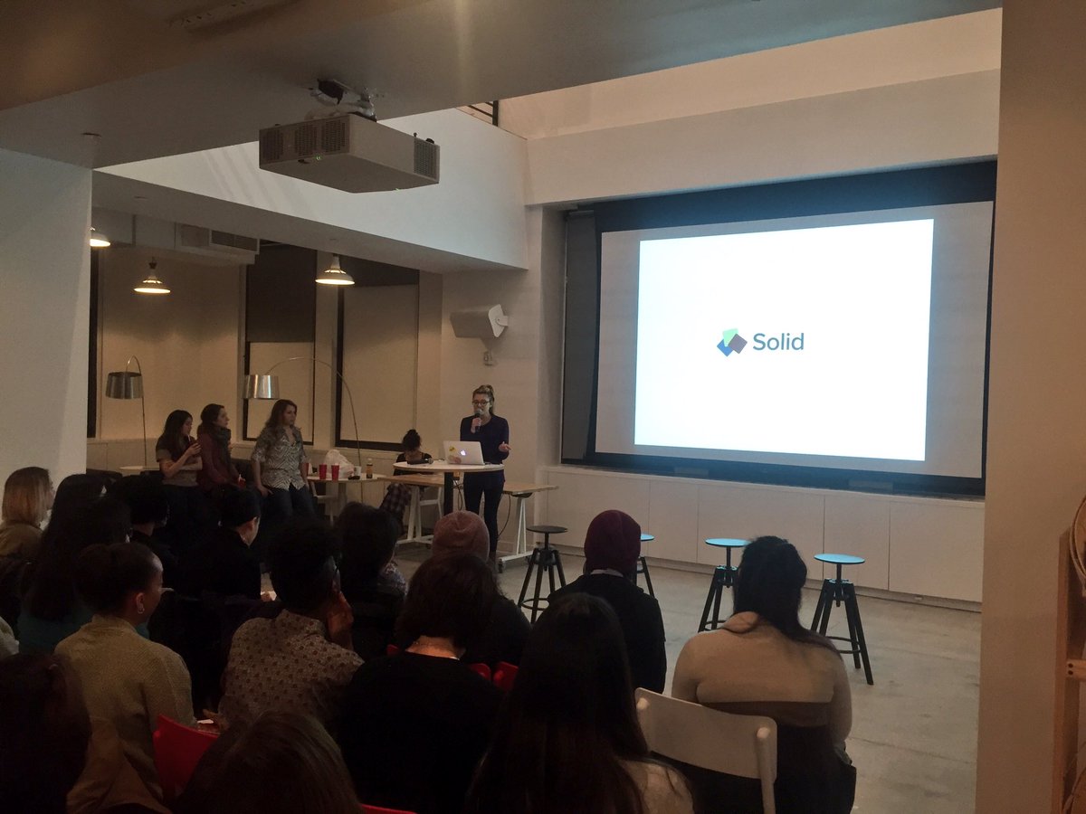 BuzzFeedProduct's tweet photo. Designer @emilybrick telling @WomenWhoCodeNYC how our Solid CSS framework enabled better collaboration: https://t.co/pyBpSQgiWF