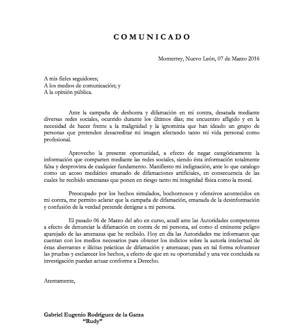 SiSoyRudy's tweet photo. Raza, este fin de semana ocurrió algo inesperado que ha afectado a mi persona, aquí les dejo el comunicado, saludos. https://t.co/UzIgLRtuWp