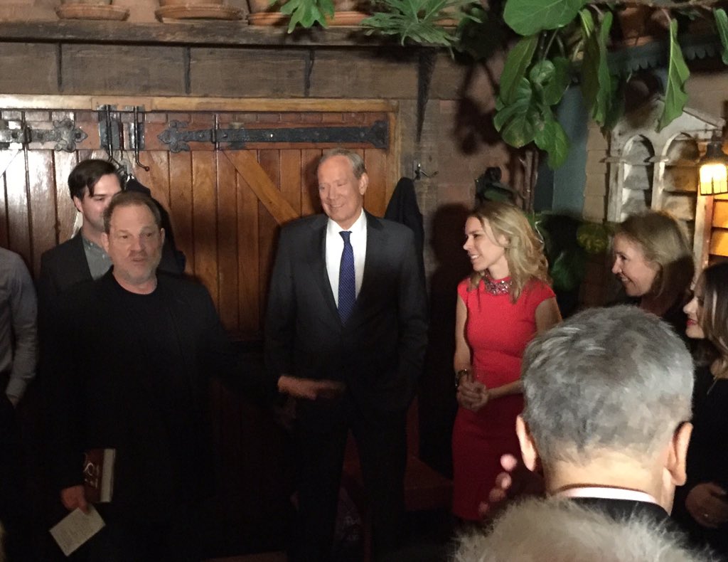 lauraingle's tweet photo. Book party for @AllisonPataki draws Hollywood support in #NYC w/ @HarveyWeinstein &amp; proud dad @GovernorPataki #SiSi https://t.co/ZHNayeFcuk