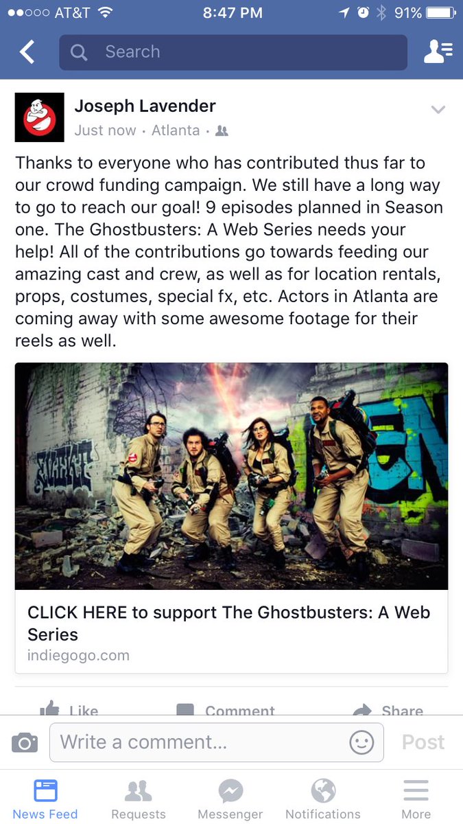 gbwebseries1's tweet photo. We need your support to make @gbwebseries1 happen! Click here to contribute: https://t.co/FnuugSHjtc #Ghostbusters https://t.co/a1lNGjhJB0