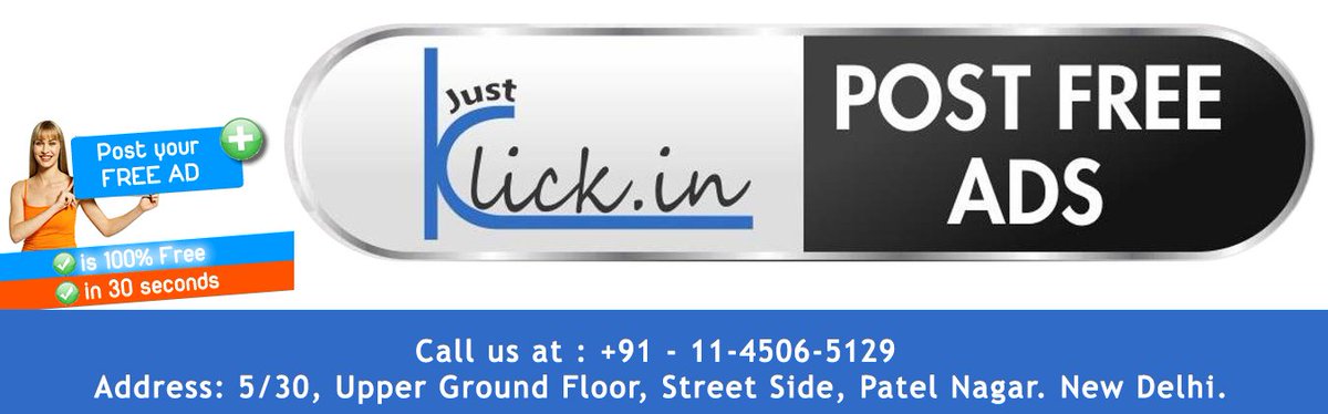 JustKlickdotin's tweet image. Post Free Indian Classified Ads Online, best options are here - ow.ly/ZbY6l #freeadsonline