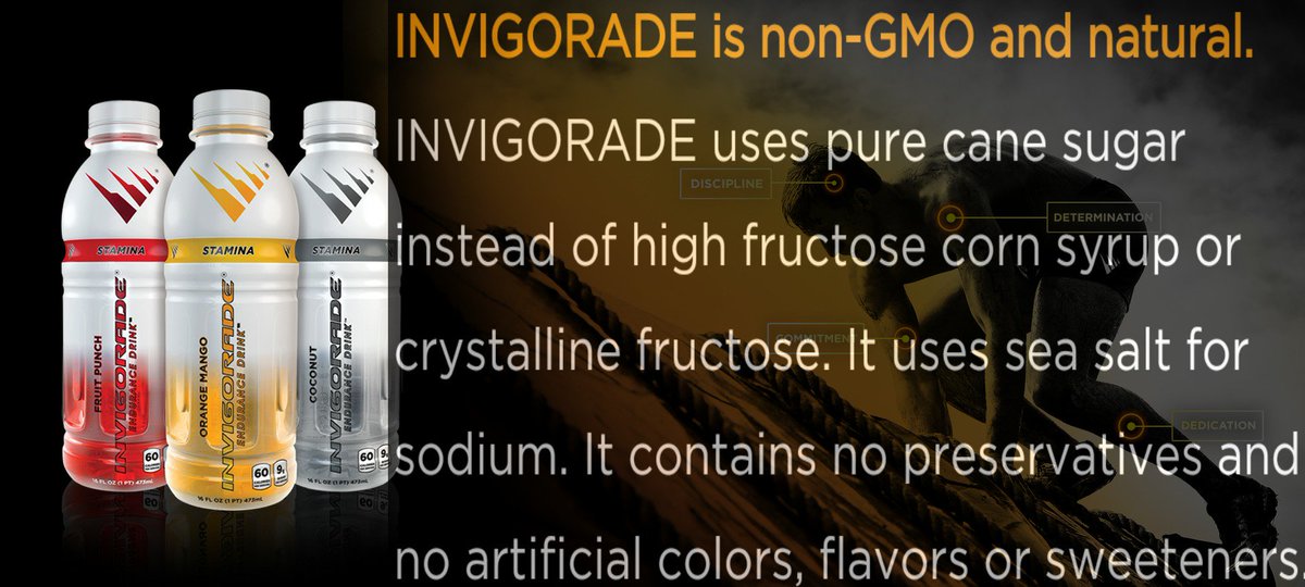 Looking for all natural? INVIGORADE has it!!! #natural #nongmo #invigorade