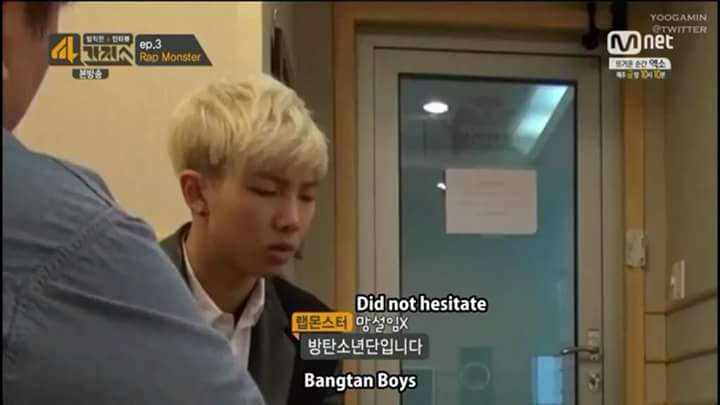 WIFEHORSE's tweet photo. Never forget the day when Rapmonster was asked to choose between going Solo or Bangtan Boys.
#BTS800DAYS #RESPECT https://t.co/q0IengP4M2