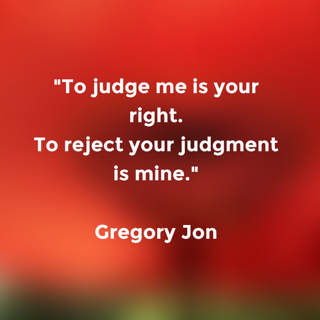 GregoryJon_'s tweet photo. Just because someone judges you doesn't mean you have to receive it. https://t.co/qVIXzB4m81