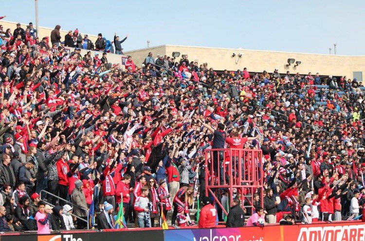 siritwts's tweet image. Loud and proud, as always. @Section8Chicago. #NYCFCvsFire.i believe this is after Fire's first equalizer.