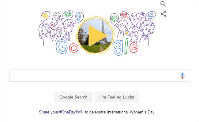 ndtv's tweet image. .@google glorifies #InternationalWomensDay with #OneDayIWill @GoogleDoodles ndtv.com/world-news/unf…