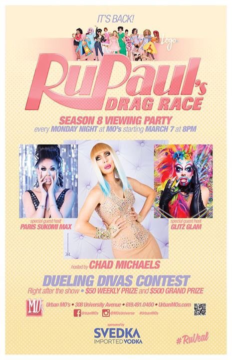mosuniverse's tweet photo. RuPaul's Drag Race S8 View prty hstd by @ChadMichaels1 tbls avail @ 7, show @ 8.Then check out Dueling Divas Week 1! https://t.co/GHS86e6zit